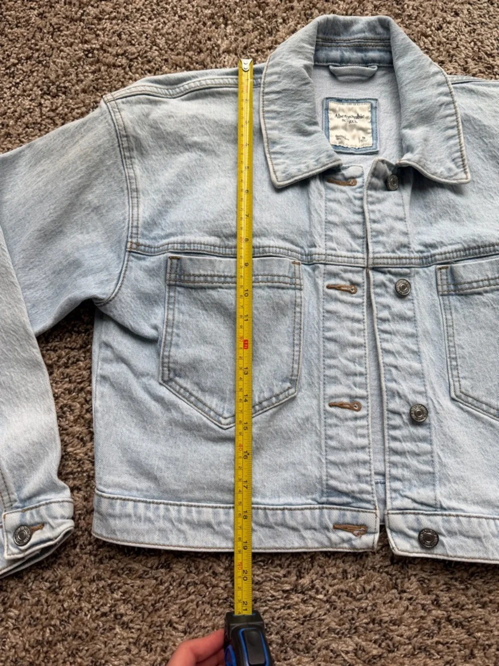 Abercrombie & Fitch Cropped Jean Jacket - Picture 5 of 8